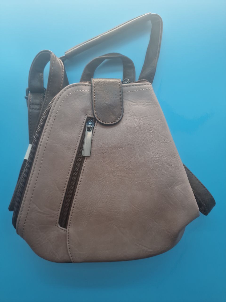 Damen Rucksack aus Kunstleder – eleganter City-Rucksack