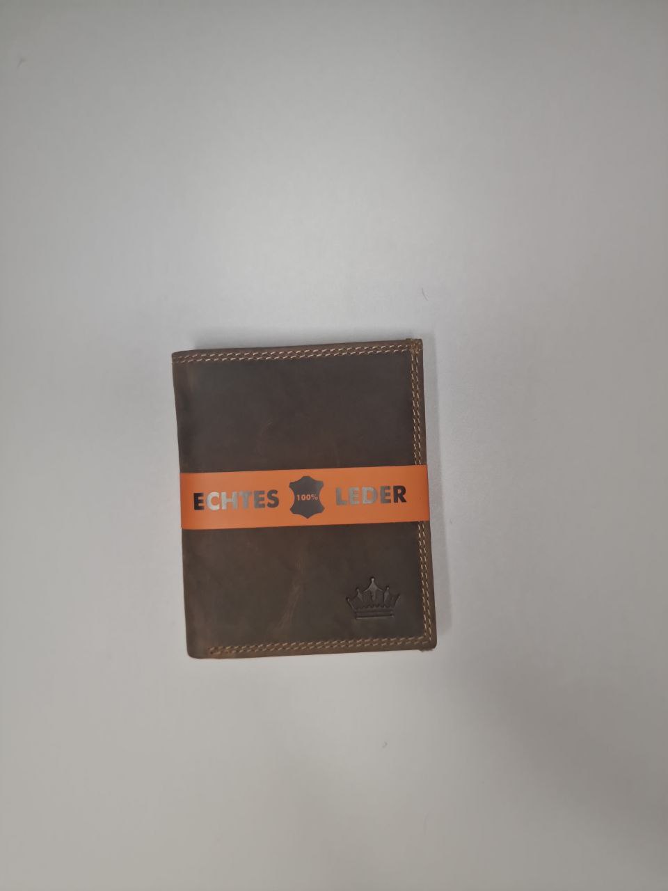 Herren Portemonnaie aus Echtleder – Vintage Braun