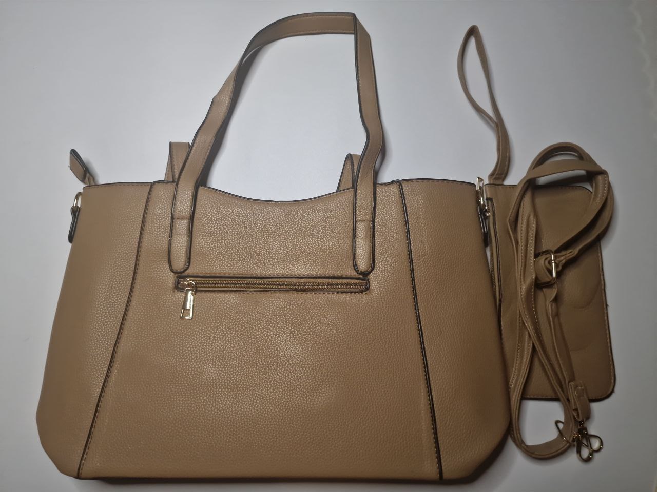 Damen Handtasche 2-in-1 Set aus Kunstleder