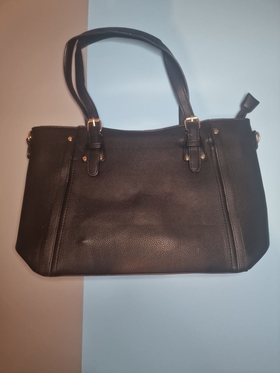 Damen Handtasche 2-in-1 Set aus Kunstleder